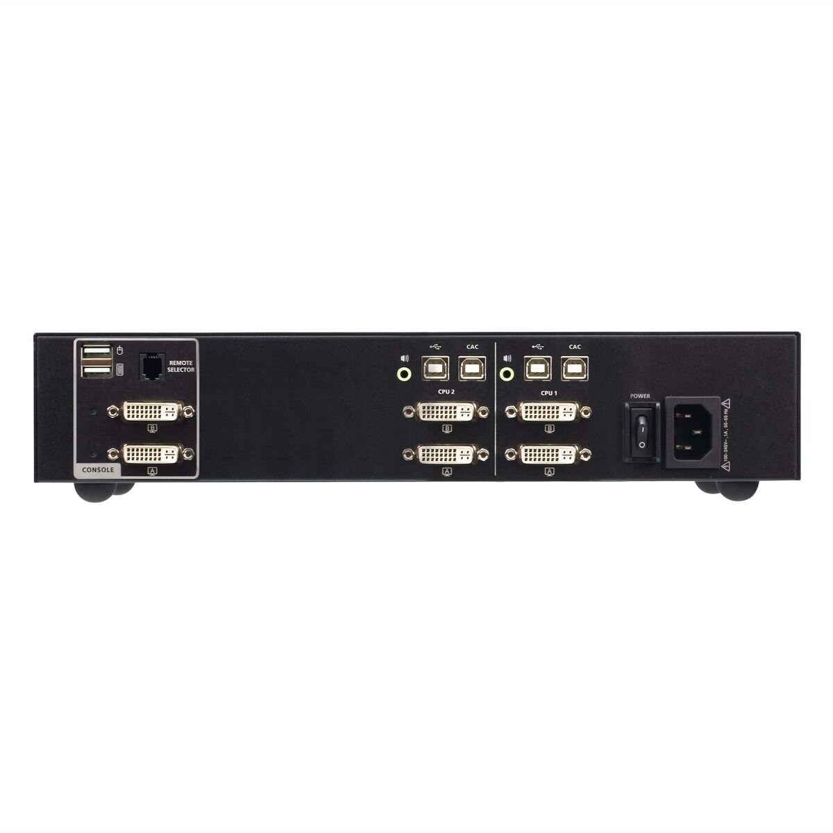 ATEN CS1142D4C 2-Port USB 4K DVI Secure KVM mit Card Reader