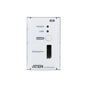 ATEN VE1901AEUT DisplayPort HDBaseT-Lite Sender mit Wandplatte PoH