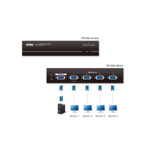 ATEN VS134A VGA Video-Splitter, 450MHz, 4fach