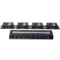 ATEN VS1824KIT 4-Port 4K HDMI Cat6 Splitter mit 4 Empfänger