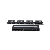 ATEN VS1824KIT 4-Port 4K HDMI Cat6 Splitter mit 4 Empfänger