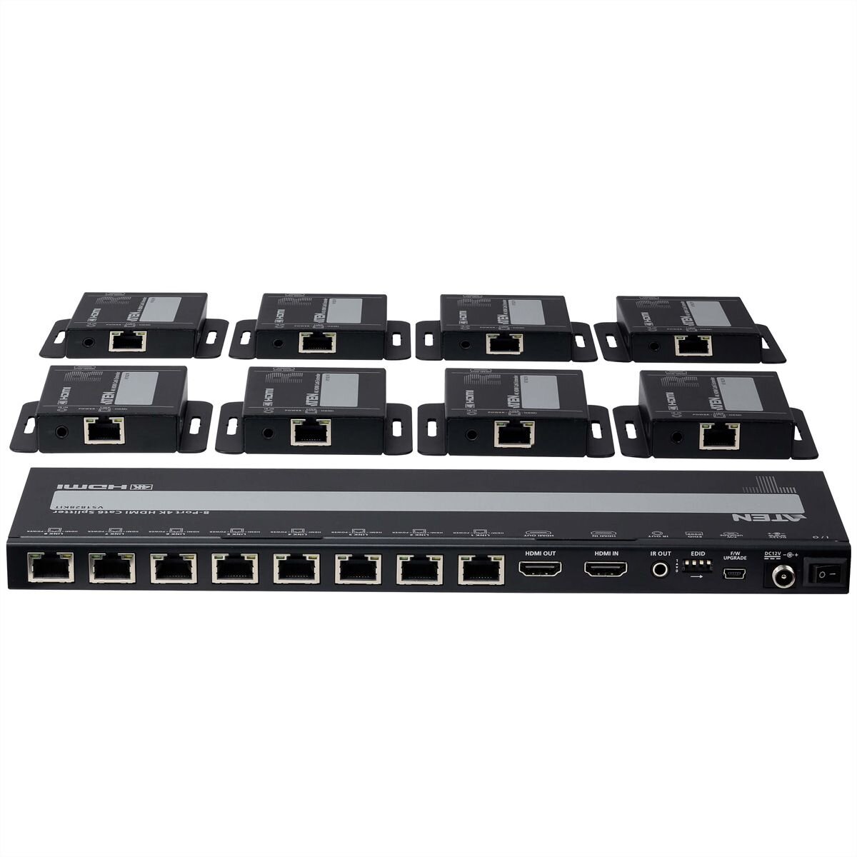 ATEN VS1828KIT 8-Port 4K HDMI Cat6 Splitter mit 8 Empfä