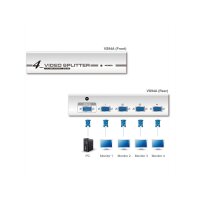 ATEN VS94A VGA Video-Splitter, 350MHz, 4fach