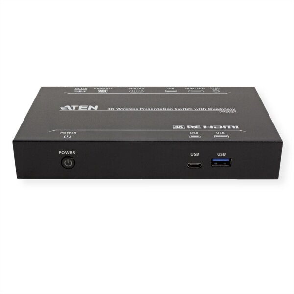 ATEN VP2021 4K Wireless Presentation Switch mit Quad View