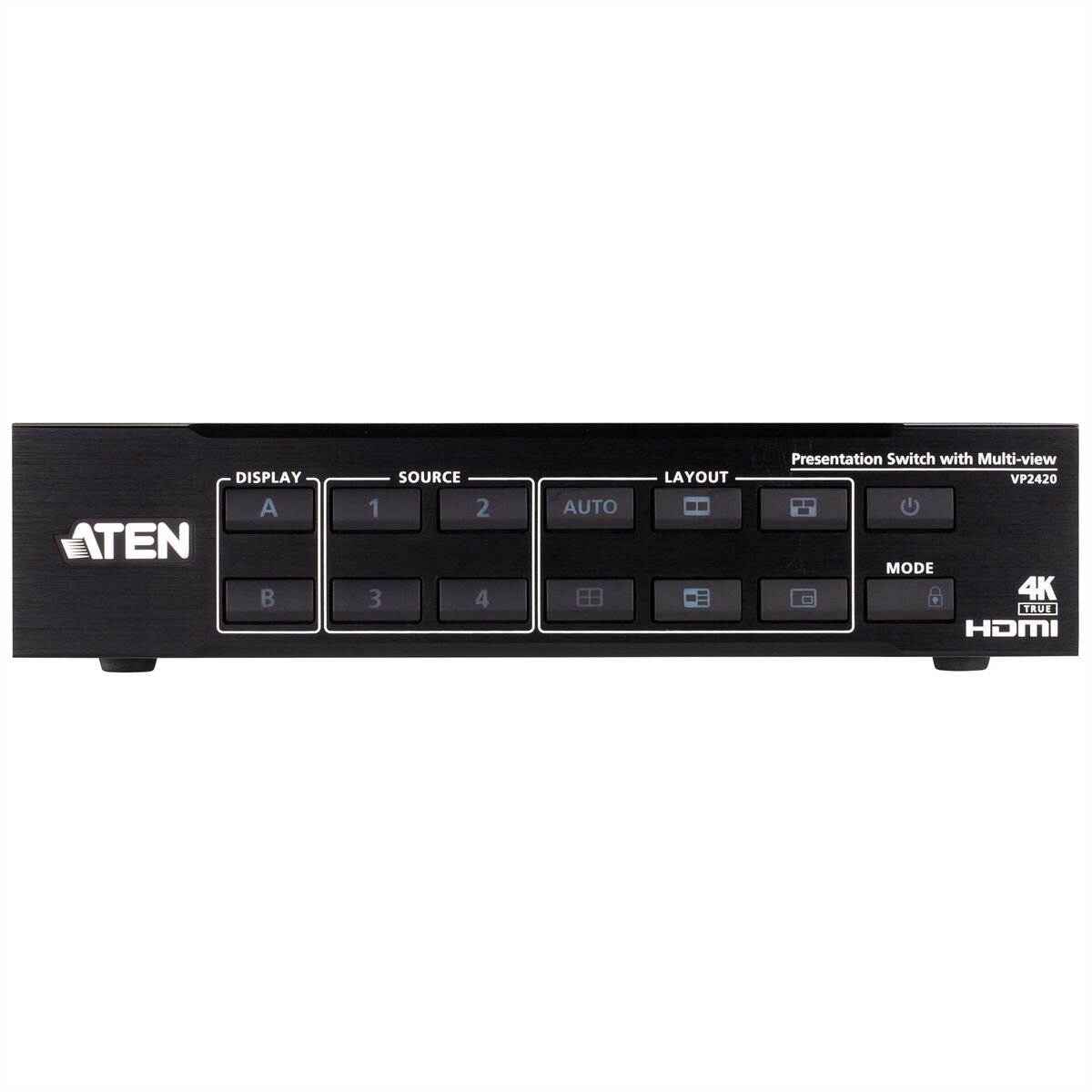 ATEN VP2420 4 x 2 True 4K Presentation Matrix Switch mit Mul