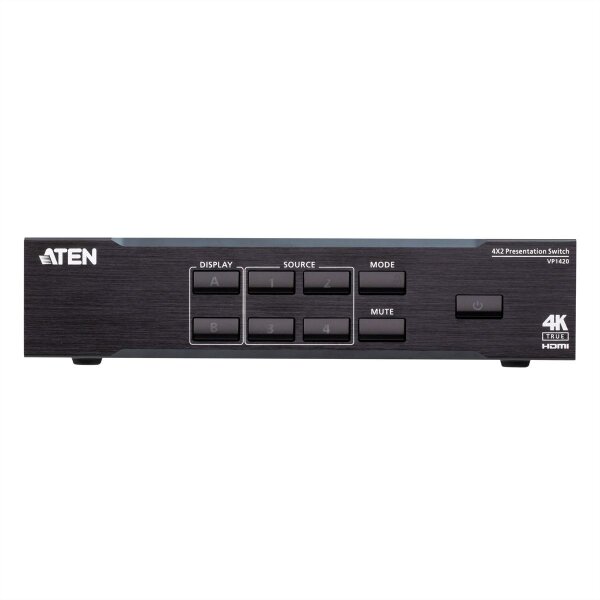 ATEN VP1420 4 x 2 True 4K Präsentation Matrix Switch