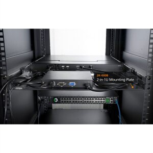 ATEN 2K-0008 2 in 1U Montageplatte