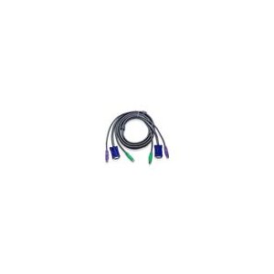 ATEN 2L-5003P/C KVM PS/2 VGA Kabel, grau, 3 m