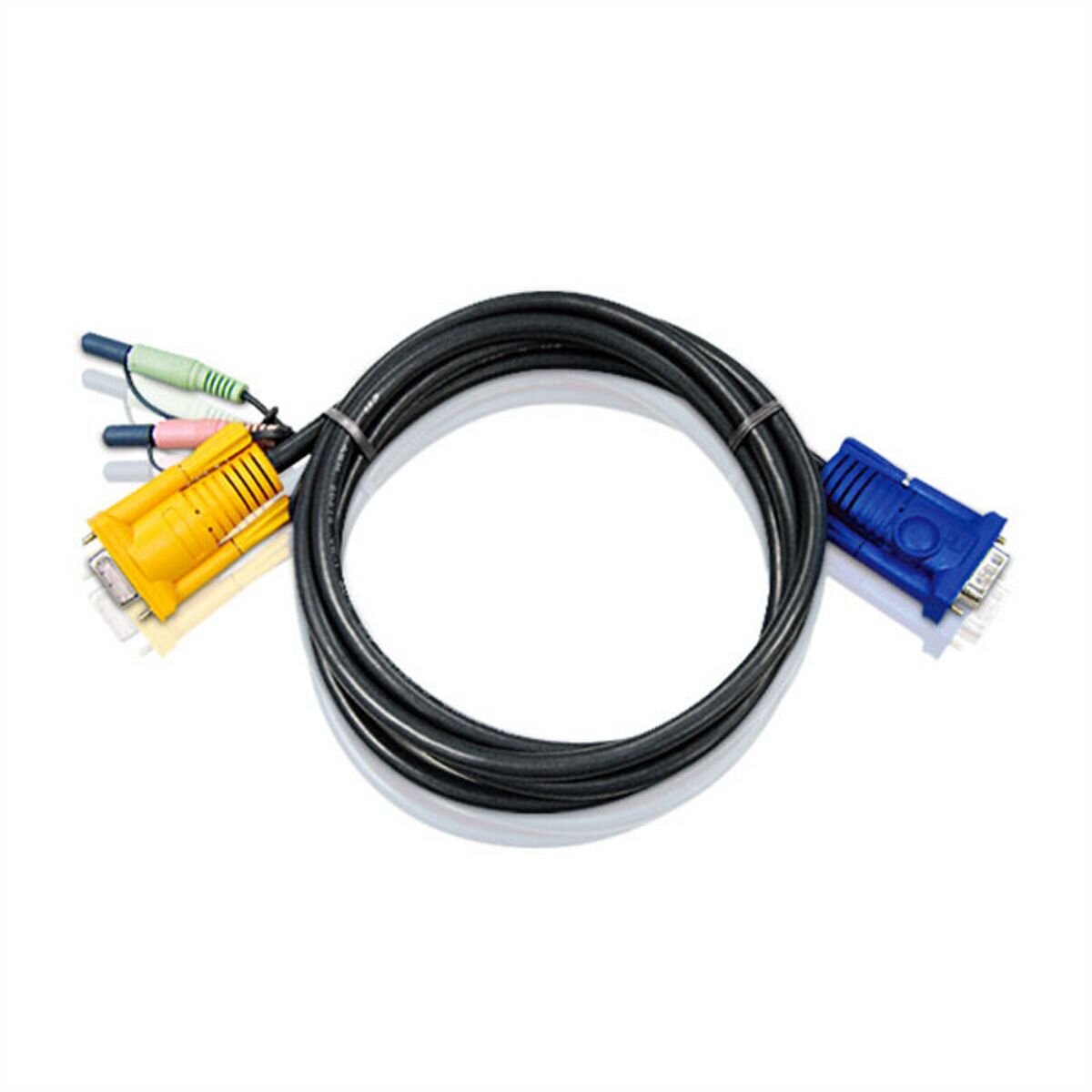 ATEN 2L-5203A KVM Anschlußkabel 3m mit Audio, schwarz,