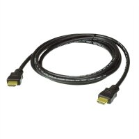 ATEN 2L-7D01H High Speed True 4K HDMI Kabel mit Ethernet, schwarz, 1 m