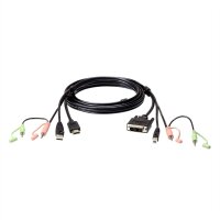 ATEN 2L-7D02DH USB HDMI auf DVI-D KVM Kabel Set