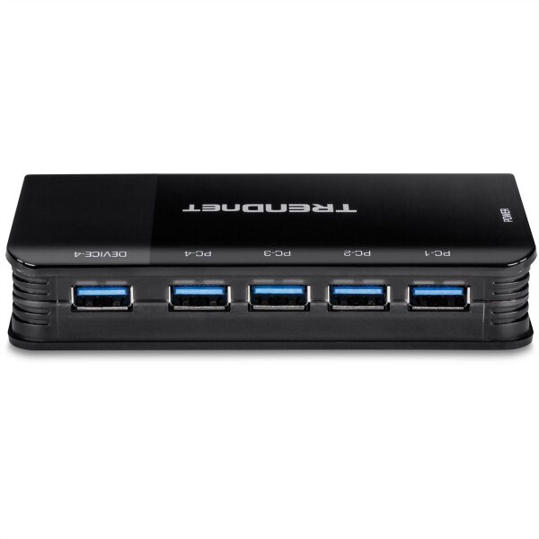TRENDnet TK-U404 4-Port Sharing Switch 4 PC/1 User USB 3.1