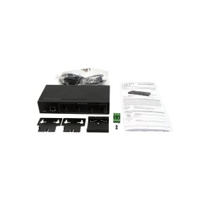 EXSYS EX-11214HMVS 4 Port USB 2.0 Metall HUB mit Netzteil 5V/2A Genesys Chipset