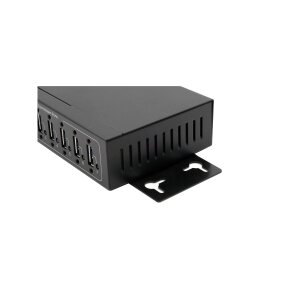 EXSYS EX-11214HMVS 4 Port USB 2.0 Metall HUB mit Netzteil 5V/2A Genesys Chipset