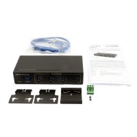 EXSYS EX-11224HMVS 4 Port USB 3.2 Gen 1 Metall HUB VIA VL811+ Chipset
