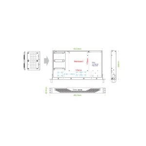 Netzteil 300W für Servergehäuse 1HE