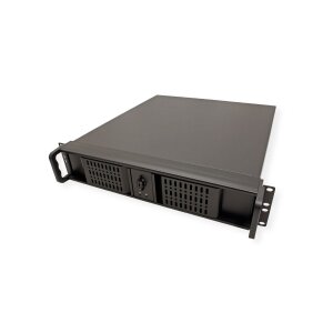 19" Servergehäuse 2U-2098-SL, 2HE, lang, schwarz