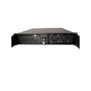 19" Servergehäuse 2U-2098-SL, 2HE, lang, schwarz
