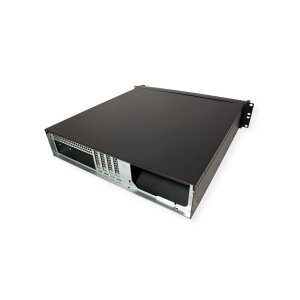 19" Servergehäuse 2U-2098-SL, 2HE, lang, schwarz