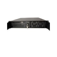 19" Servergehäuse 2U-2098-SL, 2HE, lang, schwarz
