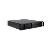 19" Servergehäuse 2U-2098-SK, 2HE, kurz, schwarz