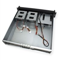 19" Servergehäuse 2U-2098-SK, 2HE, kurz, schwarz