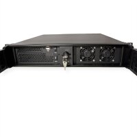 19" Servergehäuse 2U-2098-SK, 2HE, kurz, schwarz