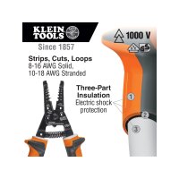 KLEIN TOOLS 11054EINS Isolierte Abisolierzange/Schneider