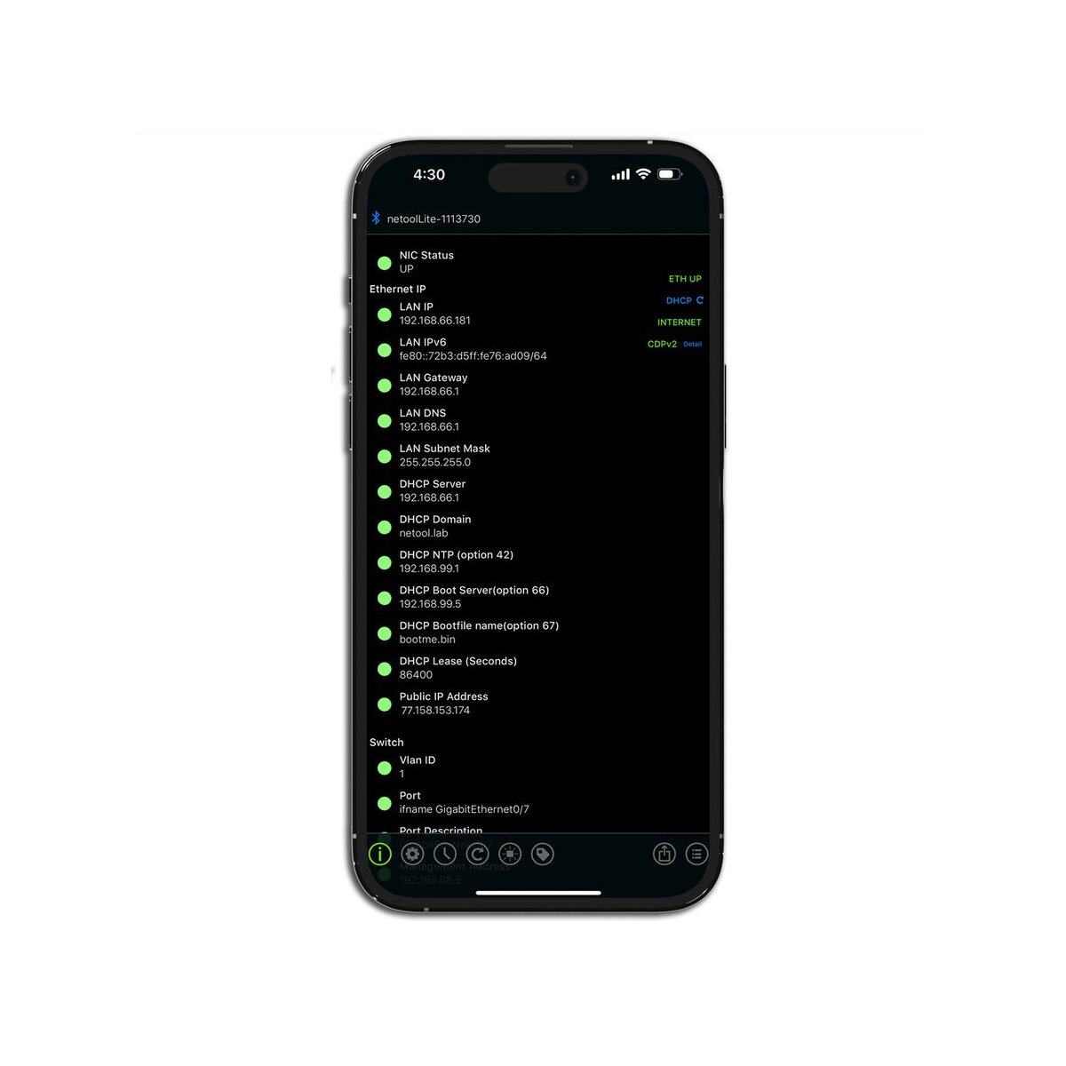 NetPeppers netool.io Lite, Smarter Netzwerktester