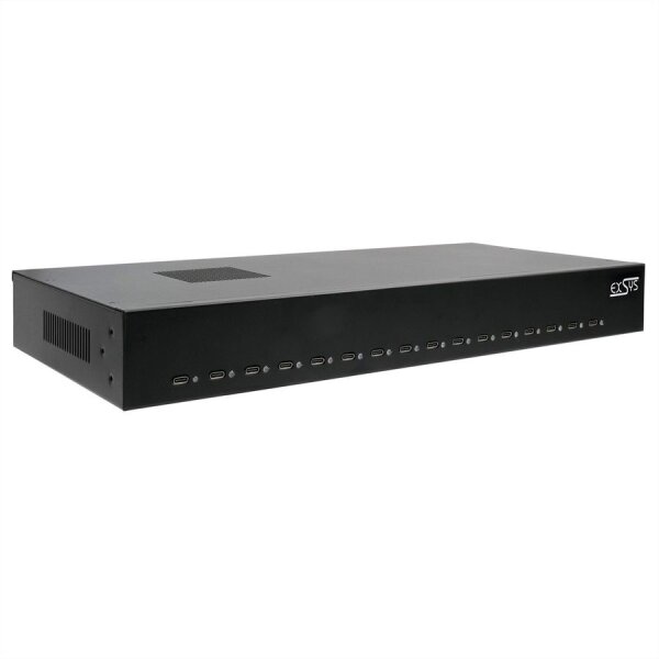 EXSYS EX-11016 16 Port USB-C Highpower Ladestation 480W