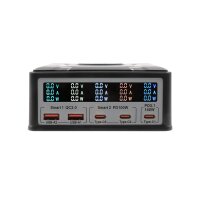 EXSYS EX-1107 Multiport High Power Charger mit QI 15W und USB-C PD mit max. 260W