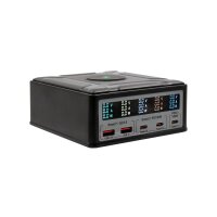 EXSYS EX-1107 Multiport High Power Charger mit QI 15W und USB-C PD mit max. 260W