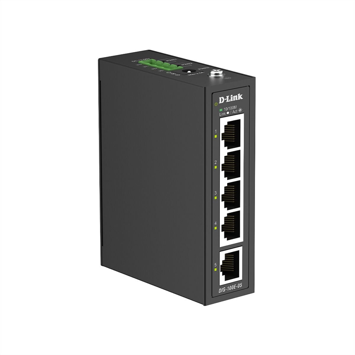 D-Link DIS-100E-05 5-Port Switch, Industrial Fast Ethernet U
