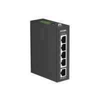 D-Link DIS-100E-05 5-Port Switch, Industrial Fast Ethernet Unmanaged