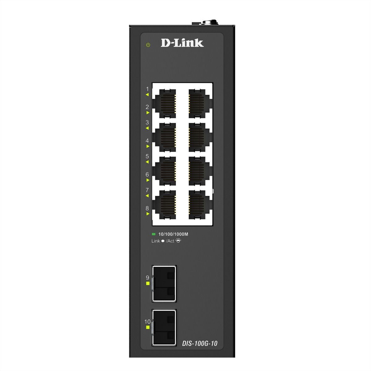 D-Link DIS-100G-10 10-Port Switch Industrial Gigabit 4x Rj45