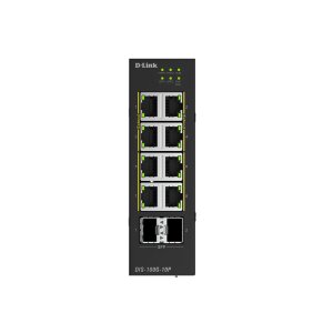 D-Link DIS-100G-10P 10-Port Switch PoE+ Industrial Gigabit 2x 2,5G SFP+