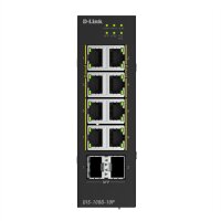 D-Link DIS-100G-10P 10-Port Switch PoE+ Industrial Gigabit 2x 2,5G SFP+