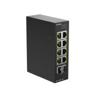 D-Link DIS-100G-10P 10-Port Switch PoE+ Industrial Gigabit 2x 2,5G SFP+