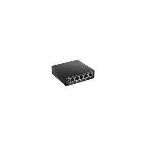 D-Link DGS-1005P/E 5-Port PoE+ Switch Gigabit, 4 PoE+ Ports, 60W