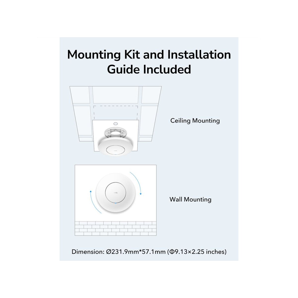 CUDY AP3000 AX3000 Wi-Fi 6 Access Point 2,5G