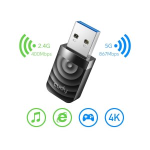 CUDY WU1300S AC1300 Wi-Fi Adapter USB 3.0