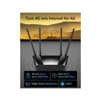 CUDY LT400 N300 Wi-Fi 4G LTE Router Cat4