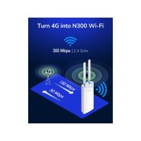 CUDY LT400 Outdoor 4G Wi-Fi Router LTE Cat 4 N300
