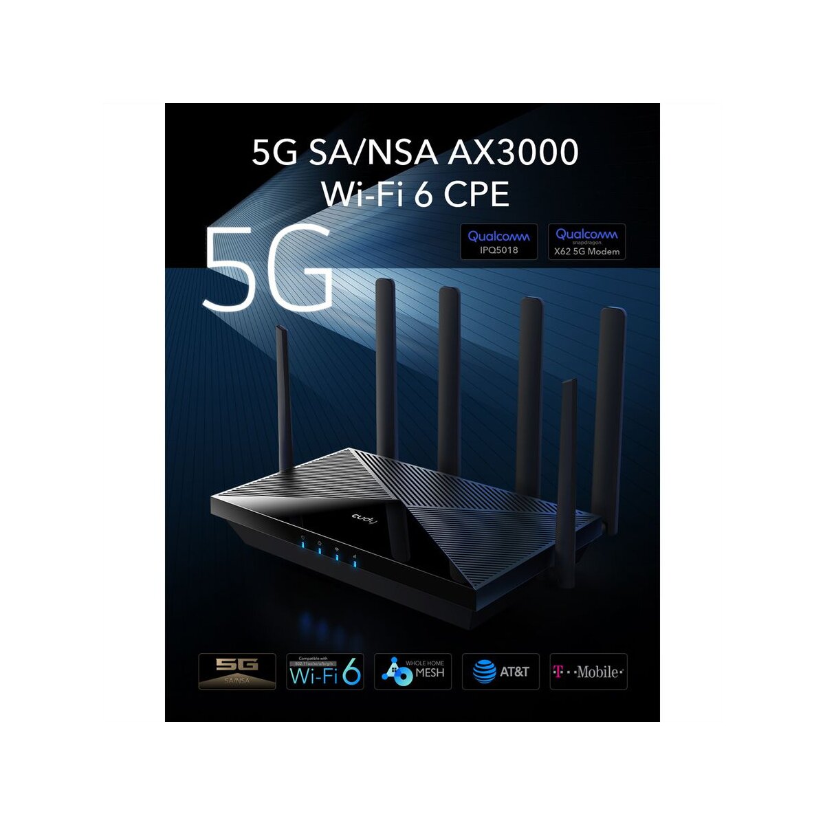 CUDY P5_EU AX3000 Wi-Fi 6 5G Mesh Router Gigabit