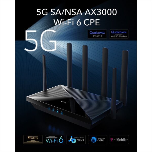 CUDY P5_EU AX3000 Wi-Fi 6 5G Mesh Router Gigabit