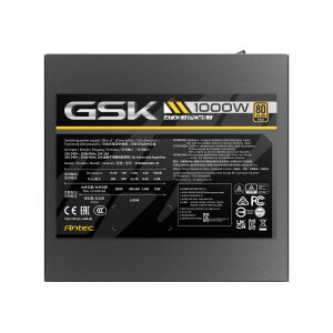 ANTEC GSK 1000 ATX3.1 1000 W Vollmodulares 80 PLUS Gold-Netzteil, schwarz
