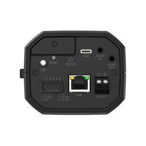 Hanwha Vision XNB-A8004 5MP Netzwerk Kamera, Box, Tag/Nacht, 2560x1920, WDR, SSDR, AI C-/CS-Mount, PoE, 12VDC