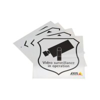 AXIS SURVEILLANCE STICKER ENG 10PCS