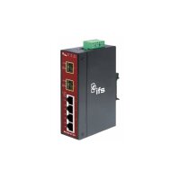 IFS MC250-4T/2S Medienkonverter, Industrial, 4-Port Ethernet to SFP, 4x10/100 Mbps, 2x SFP 100FX