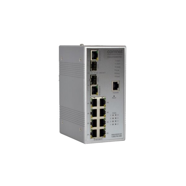ComNet CNGE2FE8MSPOEplus Gigabit Switch, Managed, 8xRJ45 100Mbps, 2xRJ45/SFP 1000Mbps, PoE+